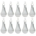 thumbnail image 1 of Upgraded Rechargeable Emergency White light bulbs for 6-8hrs, 2/4/6/10PC Light Bulbs - 7/9/12/15W LED 6000K 850LM 1200mAh Battery 4-IN-1 Versatile Use with Screw-in Hook for E27 Socket,9W-10PC, 1 of 6
