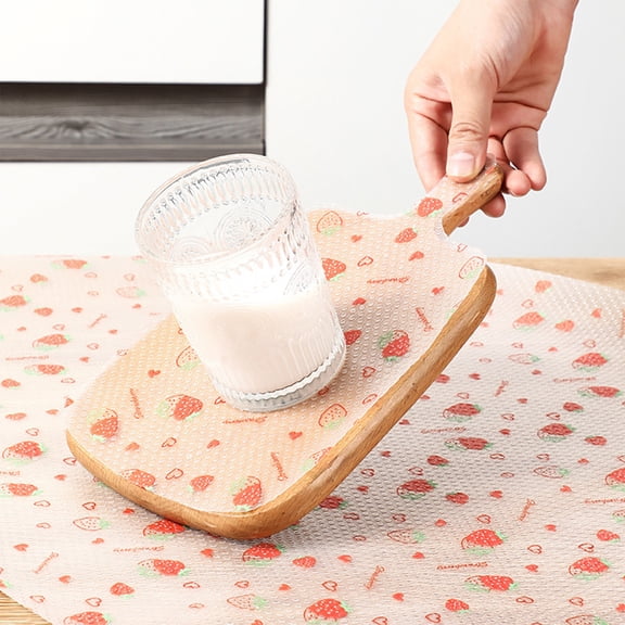 Upgraded Refrigerator Liners Fridge Mats Shelf Liner Floral Pattern Drawer Liner For Kitchen Cabinets Non Adhesive Non Slide Easy Clean Liner Waterproof Mat T