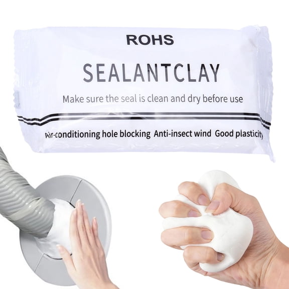 Upgraded Repair Sealing Clay - Quick Mending Mud for Drain Connection & Wall Hole, White Sealant Mastic with Customizable Moldable Formula, Fast-Drying Waterproof Sealant