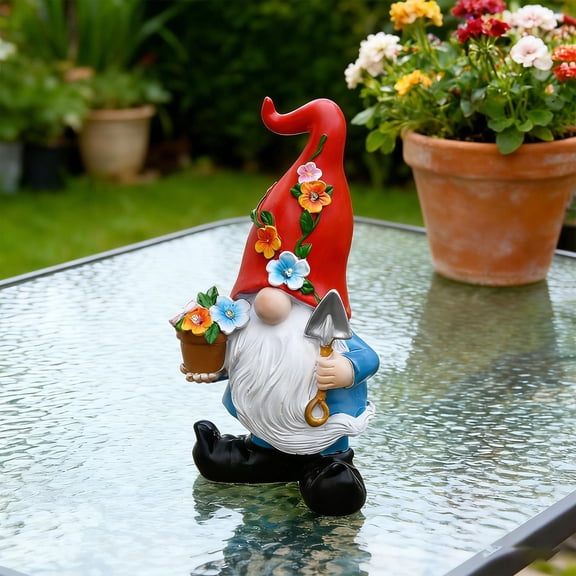 Upgraded Resin Garden Gnome Ornaments Outdoor Courtyard Creatives Crafts Goblin Figurines V