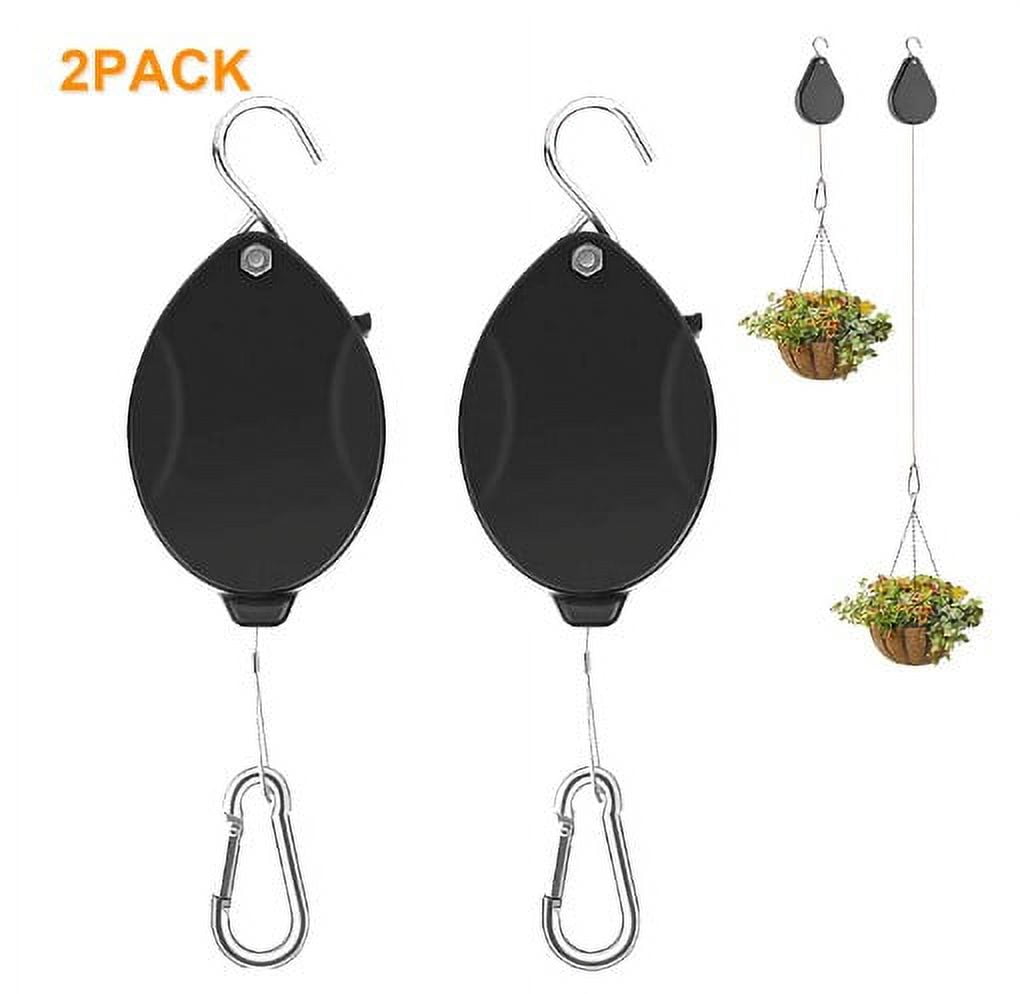 Upgraded Retractable Plant Hanger,Plant Pulleys for Hanging Plants,Auto