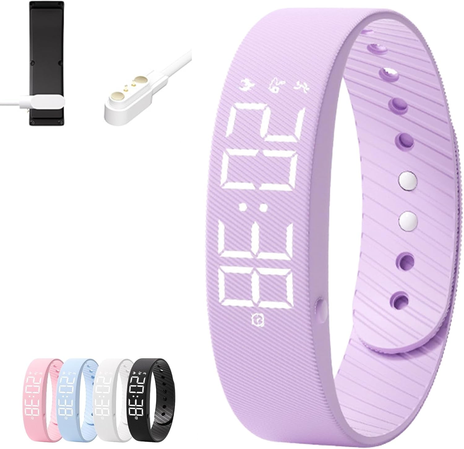 Upgraded Rise Alarm Band, Waterproof Original Rise Alarm Band for Deep Sleeper, Magnetic Charging Smart Wake-Up Wristband with Silent Vibration, Step Counter&Timer, Adjustable Comfortable Fit (Blue) - Walmart.com Upgraded Rise Alarm Band, Waterproof Original Rise Alarm Band for Deep Sleeper, Magnetic Charging Smart Wake-Up Wristband with Silent Vibration, Step Counter&Timer, Adjustable Comfortable Fit (Blue) - Walmart.com