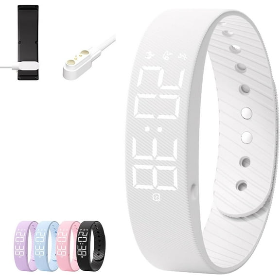 Upgraded Rise Alarm Band, Waterproof Original Rise Alarm Band for Deep Sleeper, Magnetic Charging Smart Wake-Up Wristband with Silent Vibration, Step Counter&Timer, Adjustable Comfortable Fit