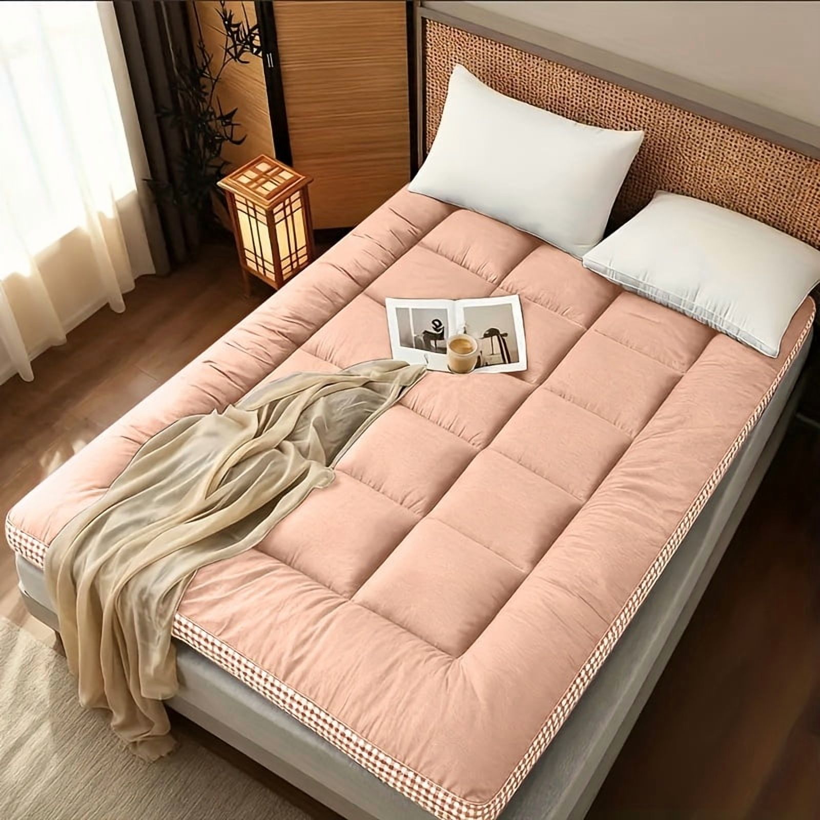 Upgraded Roll - Up Mattress with Sponge Layer - Soft, Foldable, Breathable. Ideal for Floor, Guest Bed, Sofa & Camping. Great Autumn/Winter Gift