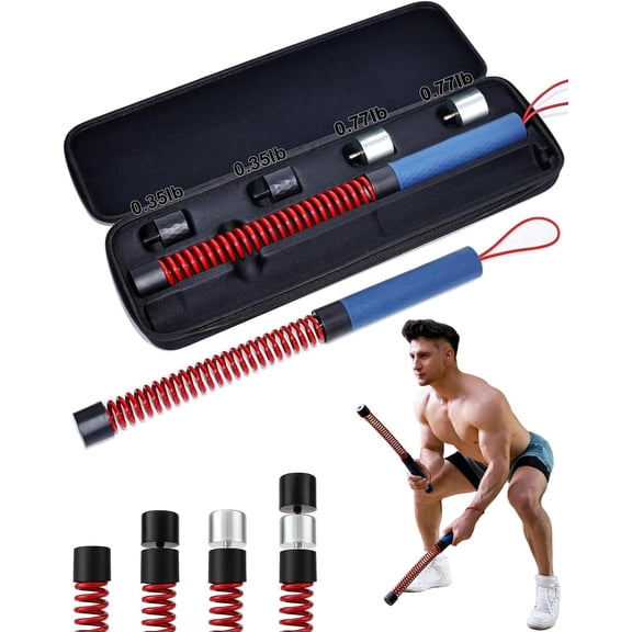 Upgraded Ropeless Battle Ropes for Home Gym,Four Adjustable Weight 1.7-2.8 lb, Weighted Workout Cords for HIIT, Strength, and Low-Impact Cardio Training, Home Gyms to Burn