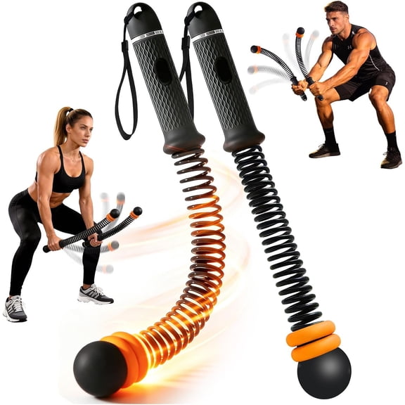 Upgraded Ropeless Battle Ropes, Weighted Cordless Workout Equipment for Home Gym, Portable Full Body HIIT Cardio & Arm Strength Training, Low-Impact Fitness Exercise Heavy Gear for Men & Women