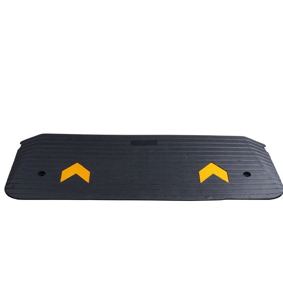 Wheelchair Ramp 1.5 Inch Rise, Rubber Threshold Ramp for Doorway, 33069 lbs Capacity, Non-Slip Curb Ramp for Scooter & Wheelchair Access