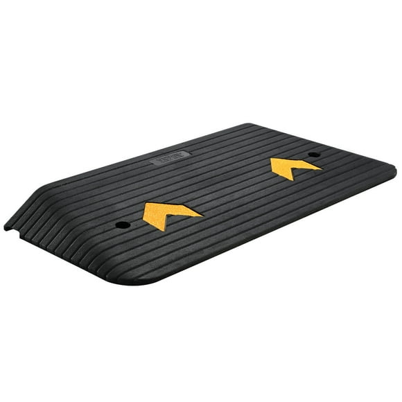 Upgraded Rubber Threshold Ramp, 3" Rise Door Ramp with 1 Channel, Natural Rubber Car Ramp with Non-Slip Textured Surface, 33069 lbs Load Capacity Curb Ramp for Wheelchair and Scooter