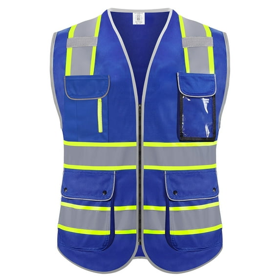 IXCE Upgraded Safety Vest,with More Wear-resistant、Breathable Fabric,Saturated Fluorescence for Higher Visibility,with Pockets,Suitable for Emergency Situations,Construction and Other Situations