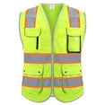 thumbnail image 1 of IXCE Upgraded Safety Vest,with More Wear-resistant、Breathable Fabric,Saturated Fluorescence for Higher Visibility,with Pockets,Suitable for Emergency Situations,Construction and Other Situations, 1 of 7