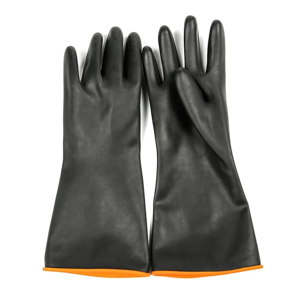Protective Gloves for Men-Industrial Gloves Long Waterproof Gloves Acid-Alkali Work Gauntlets Gloves