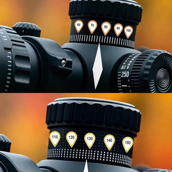 Upgraded Scope Turret Labels - -Adhesive -to-Read Markers For Scope Turrets Windage/Elevation C