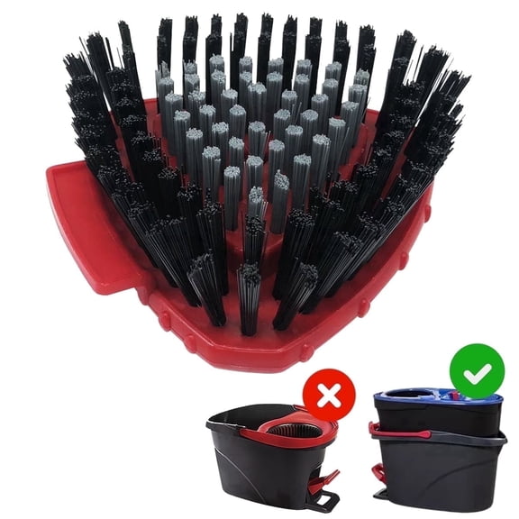 Home Times 1 Pack Scrub Brush Compatible with O Cedar RinseClean | Spin Mop Scrubber with Hard Bristles | Ideal for Kitchen, Deck, Bathroom & Floor