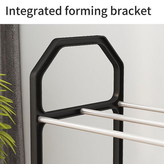 Upgraded Shoe Rack Shoe Rack Storage Organizer With 4 Tiers Metal Shelves For Bedroom Closet Entry Dorm Room X