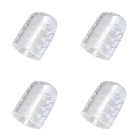 Upgraded Silicone Friction Toe Protector 2024 New Silicone Little Toe Sleeves Gel Toe Protectors Women With Airflow Orifice Breathable Toe Separators