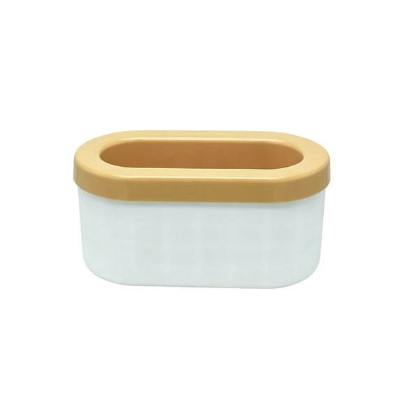 Upgraded Silicone Ice Maker Bucket, Multi-Functional Silicone Ice Cup, Portable Ice Making Container for Drinks Cocktail Beverage (Yellow)