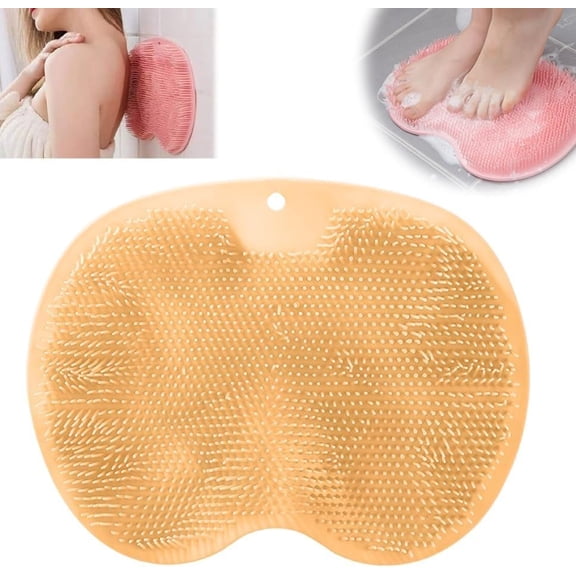 Upgraded Silicone Massage Bath Mat, 2026 Shower Foot and Back Scrubber Massage Pad, Exfoliating Massage Mat for Feet, Back and Full Body
