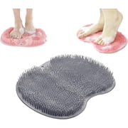 Upgraded Silicone Massage Bath Mat with 520 Bristles & 42 Suction Cups, 11.4"x8.3",Wall Mounted Foot Scrubber and Back Washer for Deep Exfoliating, Full Body Cleaning, and Relaxation