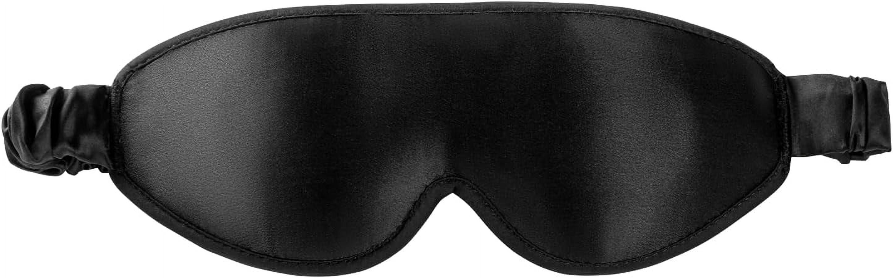 Upgraded Silk Eye Mask with Deep Contour Molded Cups for Beauty Sleep & Lashes Extensions, Zero Pressure Sleeping Eye Cover with Gift Box