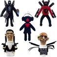 thumbnail image 1 of Upgraded Skibdi Toilet Toy Plush,Scientist/Gyroscope Cameraman Plush,Speakerman Plush Set for Game Fans and Collectors, 1 of 9