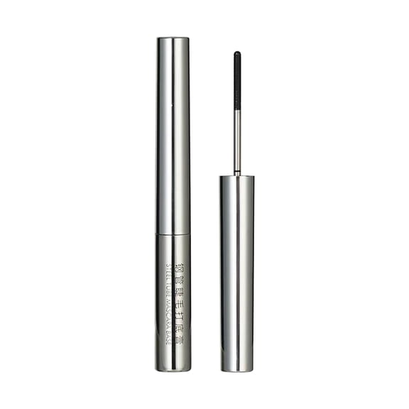 Upgraded Small Steel Tube Mascara,Eyelash Primer before Mascara Volume and Length Curl Waterproof Sweatproof Lengthening Mascara Primer Non-Smudge Long Lasting