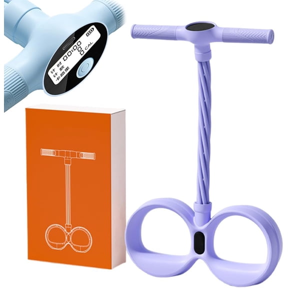 Upgraded Smart Multifunction Elastic Yoga Resistance Band with Digital Counter, Pedal Resistance Band with Handles, Exercise Equipment for Home Workout, Stretching, Pilates, Strength Training