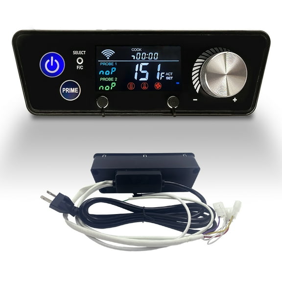 Upgraded Smart WiFi PID Digital Trapezoid Control Board Kit Replacement with APP Control for Pit Boss Vertical Pellet Smokers, Compatible with PBV3P1/PBV4PS1/PBV5P1 Series