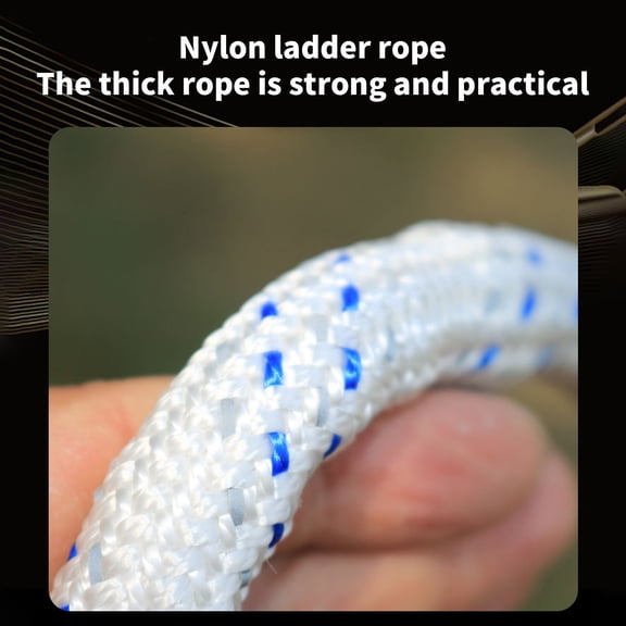 Upgraded Soft Ladder Fire Escape Ladder Rescues Training High Altitude Operations Safe Folding Insulated Rope Ladder Outdoor Soft Ladder