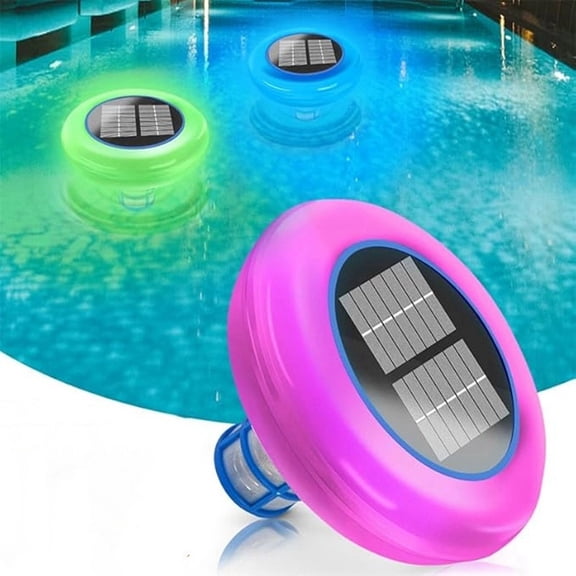 Upgraded Solar Pool Lonizer Copper Pool Lonizer Auto Switching LED Night Light Pool Ionizer Floater Auto Pool Cleaner