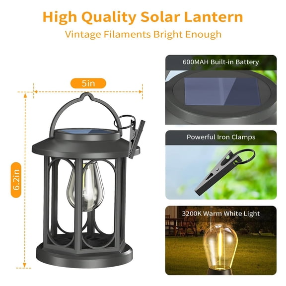 Upgraded Solar Powered Courtyard Light Outdoor 28LED Flame Lantern Hollow Out Light Waterproof Wall Light Floor Mounted Projection G