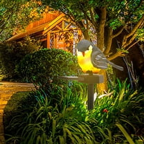 Upgraded Solar Powered Resin Bird Lights Outdoor Lights Kindergarten Waterproof Lights U