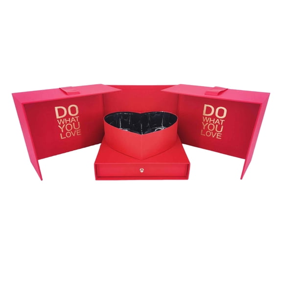 Upgraded Sorcery Cubed High-end Flower Gift Box Day Flowers Birthday Surprise Gift Box Double Door Drawer Gift Box N