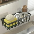 thumbnail image 1 of Upgraded Sponge Kitchen Sink Caddy Organizer Brush Sink Sponge With Auto Draining Tray H, 1 of 4
