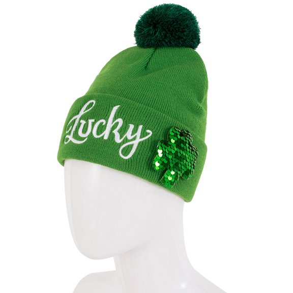 Upgraded St. Patrick's Cap Irish Embroidered Cap Green Warm Hat