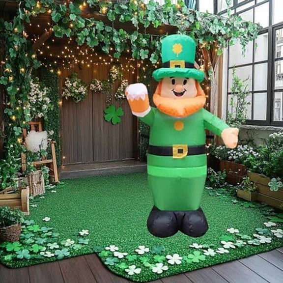 Upgraded St. Patrick's Day Inflatable Luminous Inflatable Irish Holiday Decoration T