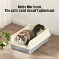 thumbnail image 1 of Upgraded Stainless Steel High Sided Metal Litter Box Suitable For Small Cats Non Stick Odor Proof Expose Proof And Foolproof To Clean N, 1 of 6