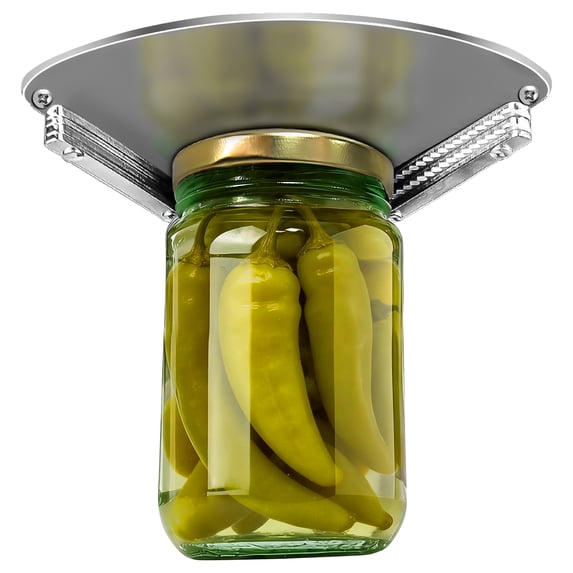 Upgraded Stainless Steel Jar Opener for Seniors, Under Cabinet Jar Openers for Weak Hands, Under Counter Jar Lid &Bottle Cap Opener Tool
