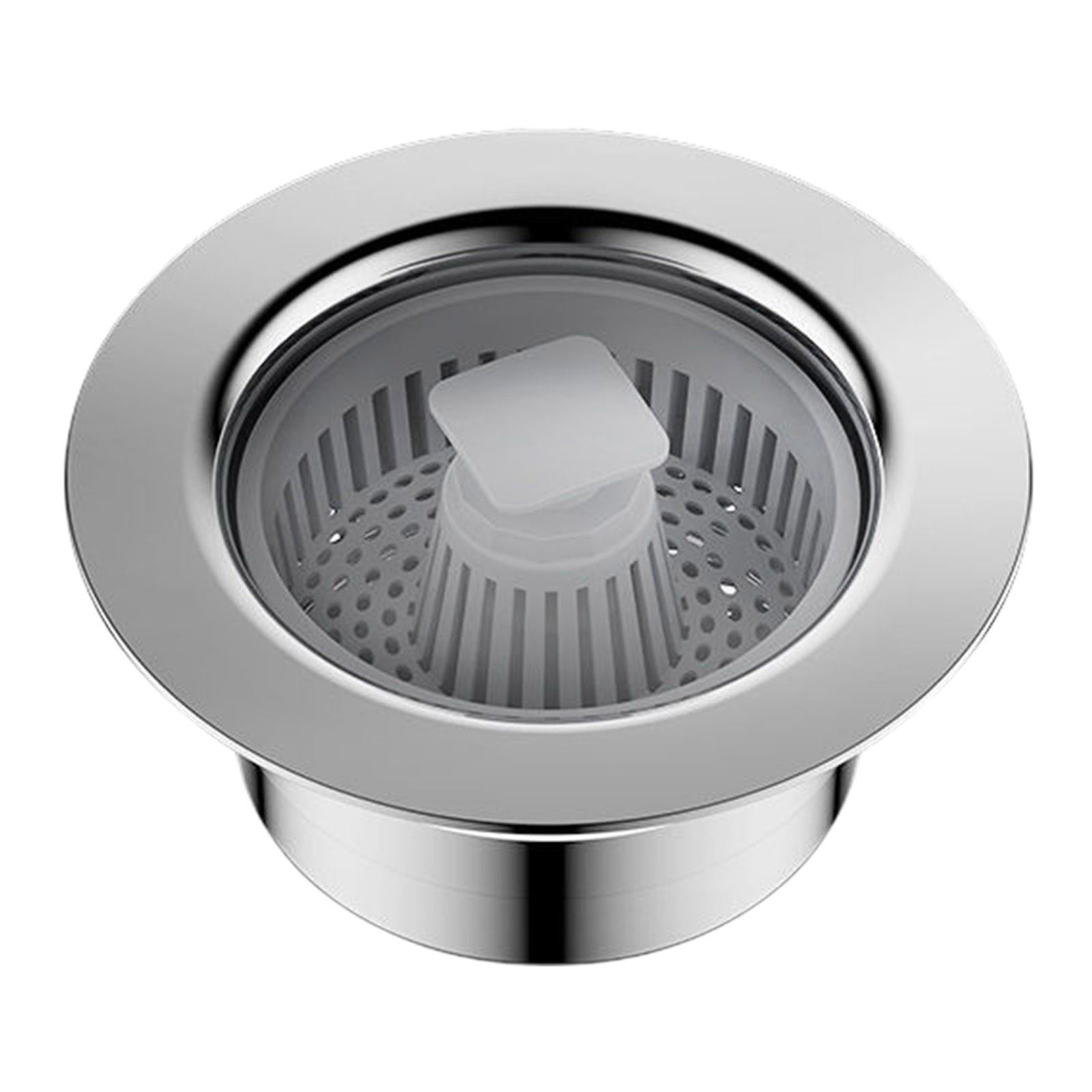 Upgraded Stainless Steel Kitchen Sink Drain Stopper Strainer, 3-in-1 ...