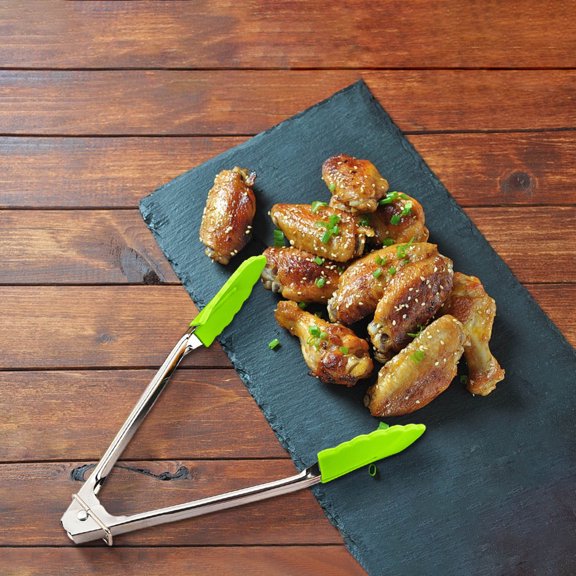 Upgraded Stainless Steel Plastic Food Clips Good Helper For Bread Baking Steak Black Red Blue And Green Four Colors Optional V