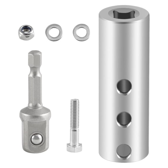 Upgraded Stainless Steel Trailer Jack Electric Drill Bit Compatible with 1 Inch Jack Drive Shaft,or Top Crank Wind Handle RV Boat Utility Trailers