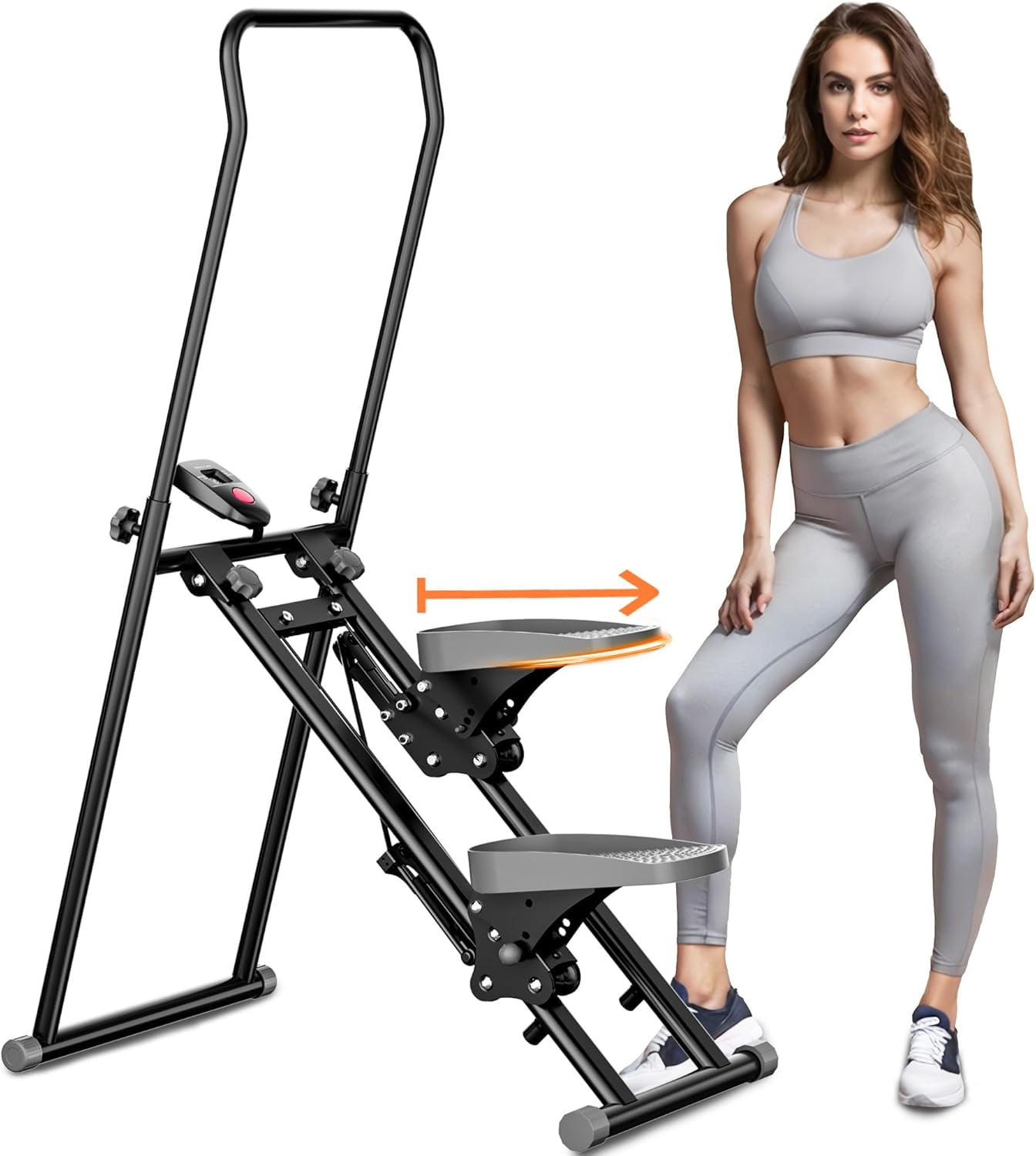 Vertical Climber For 300 Lbs Upgraded Stair Stepper For Home