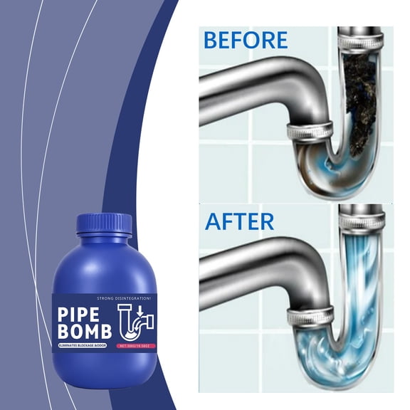 Upgraded Strong Pipelines Dredging Powder Sink Drainage Pipe Kitchen Toilet Pipe Dredging Powder Quickly Unclog R