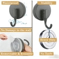 thumbnail image 1 of Upgraded Suction Cup Wreath Hanger for Front Door & Glass Window, Heavy Duty Damage-Free Wreath Hook for All Holiday & Seasonal Decor (gunmetal, 2-Pack), 1 of 6