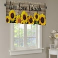 thumbnail image 1 of Upgraded Sunflower Window Valance Cottage Layout Curtain Decoration Curtain Rod Pocket Valance For Kitchen/Living Room 18 X 54 In B, 1 of 6