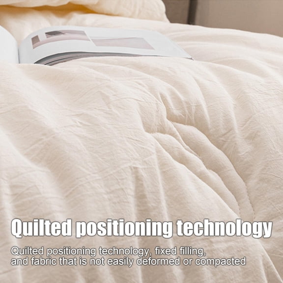 Upgraded Super-Soft Washed Microfiber Duvet Insert - Great For Summer Spring Fall Enhanced Warmth For All Seasons - Lightweight Yet Insulating Comforter Core J