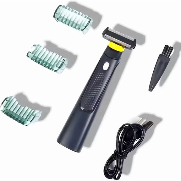 Upgraded T-Shaped Rechargeable Beard Trimmer - Precision Grooming Tool for Beard, Armpit, and Body Hair