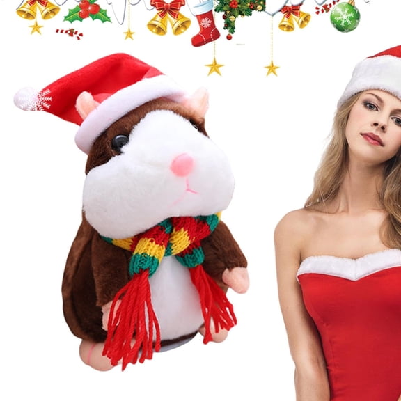 Upgraded Talking Hamster Plushs Toy Pet Speaking Plushs Toy Funny Plushs Toy Repeats Pet Toy R