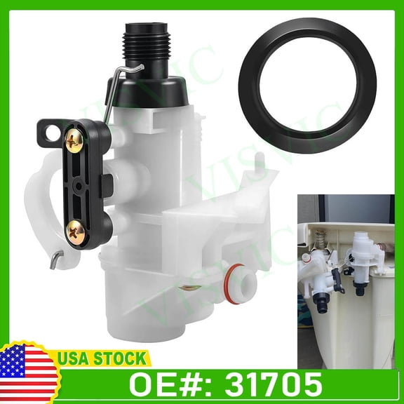 Upgraded Thetford Aqua Magic V Toilet Water Valve Replacement For RV Part# 31705