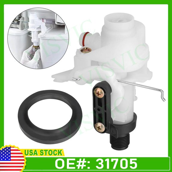 Upgraded Thetford Aqua Magic V Toilet Water Valve Replacement Part# 31705 For RV