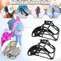 Upgraded Thickened Anti-Slip Ice Cleats, Snow Grips Shoe Covers for Hiking and Snow Walking